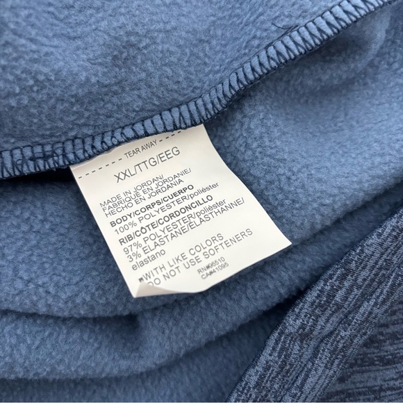 Under Armour Pullover 1/4 Quarter Zip Blue Sweatshirt Jacket XXL Men's 2XL Loose - Picture 7 of 10